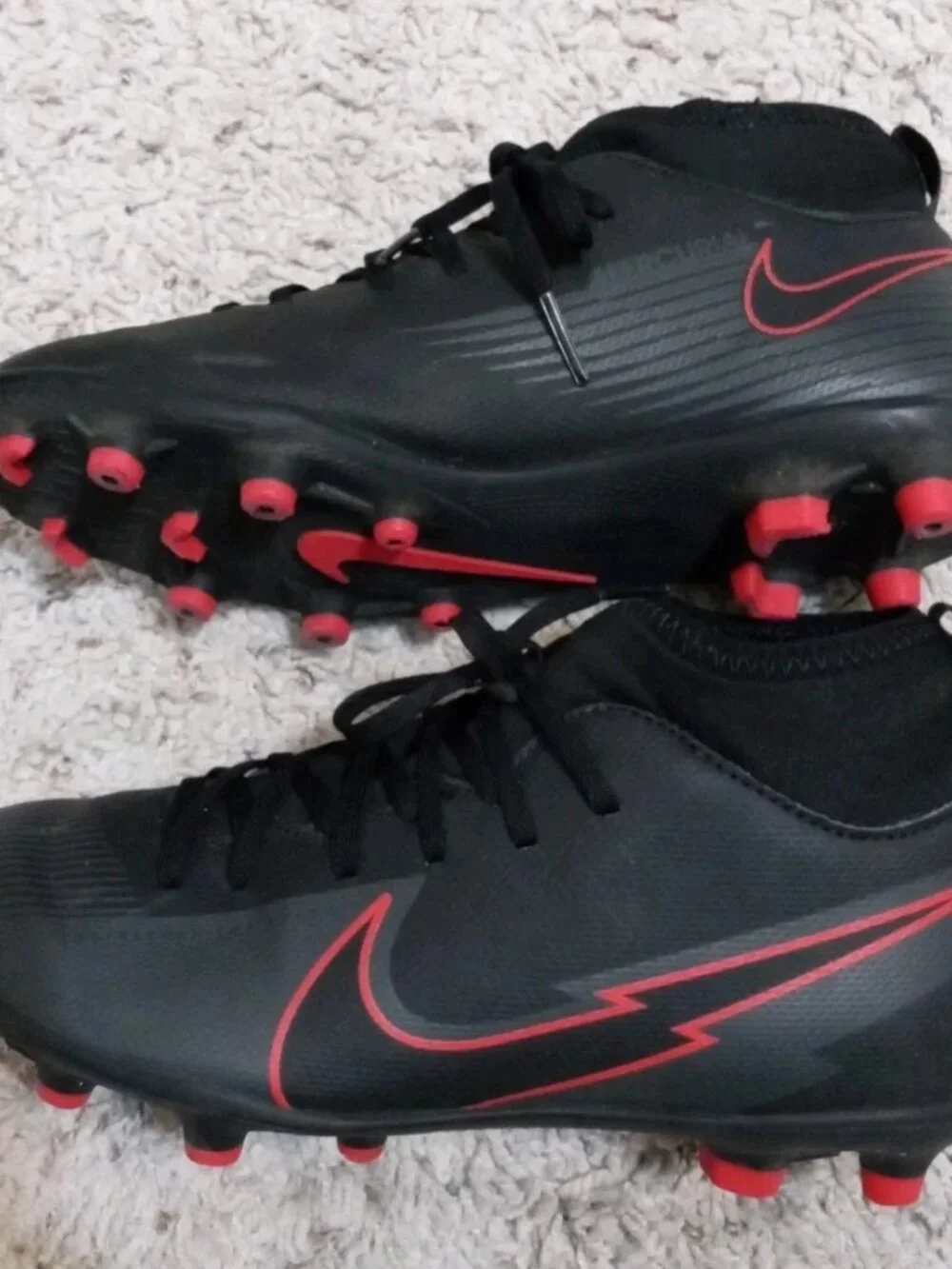 Nike Mercurial Superfly 7 Pro FG Soccer Cleats Youth Size 3Y Black AT8150-060